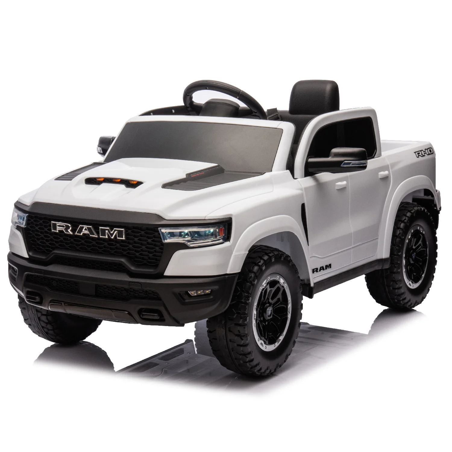 Licensed RAM 1500 12V Ride-On Truck for Kids Ages 3+, Electric Vehicle with Parent Remote Control, Dual Speed, Suspension, LED Lights, MP3, Cargo Storage - Image 8