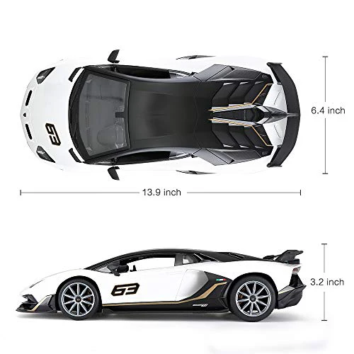 Lamborghini Aventador SVJ Performance RC Car 1/14 Scale Licensed Remote Control Toy Car with Working Lights by Rastar - Image 10