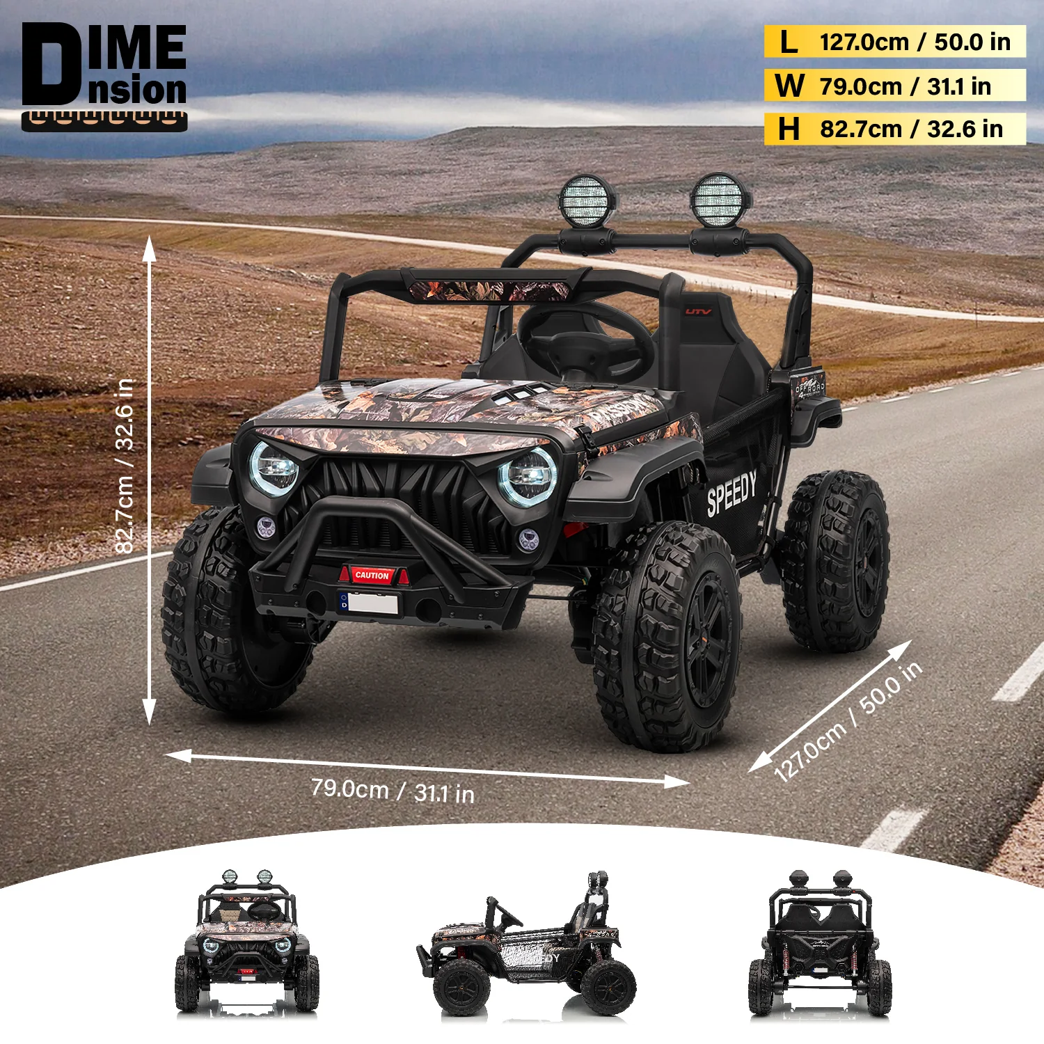 24V 2 Seater Electric UTV Ride-On Car for Kids – [Reinforced Metal Frame] | Jeep-Style Buggy with Remote Control - Image 11