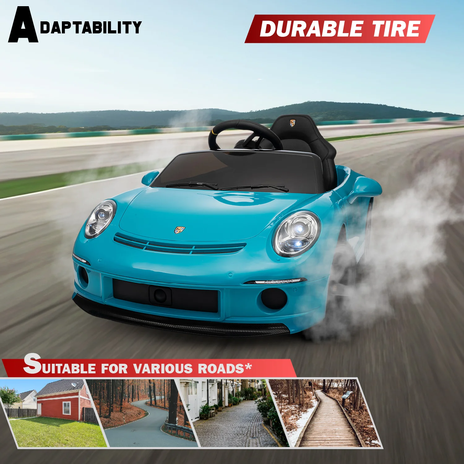 Licensed Porsche RUF 911 Ride-On Car – 24V Electric Vehicle with Remote & LED - Image 11