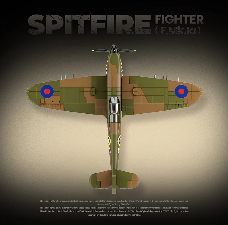 Spitfire Fighter - 682Pcs - Image 2
