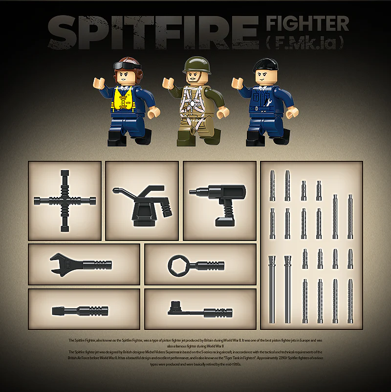 Spitfire Fighter - 682Pcs - Image 7