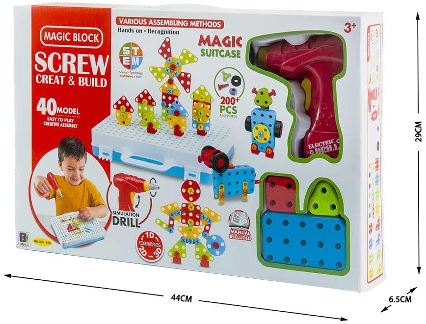 STEM Toys - DIY Electric Drill Building Blocks - Image 3