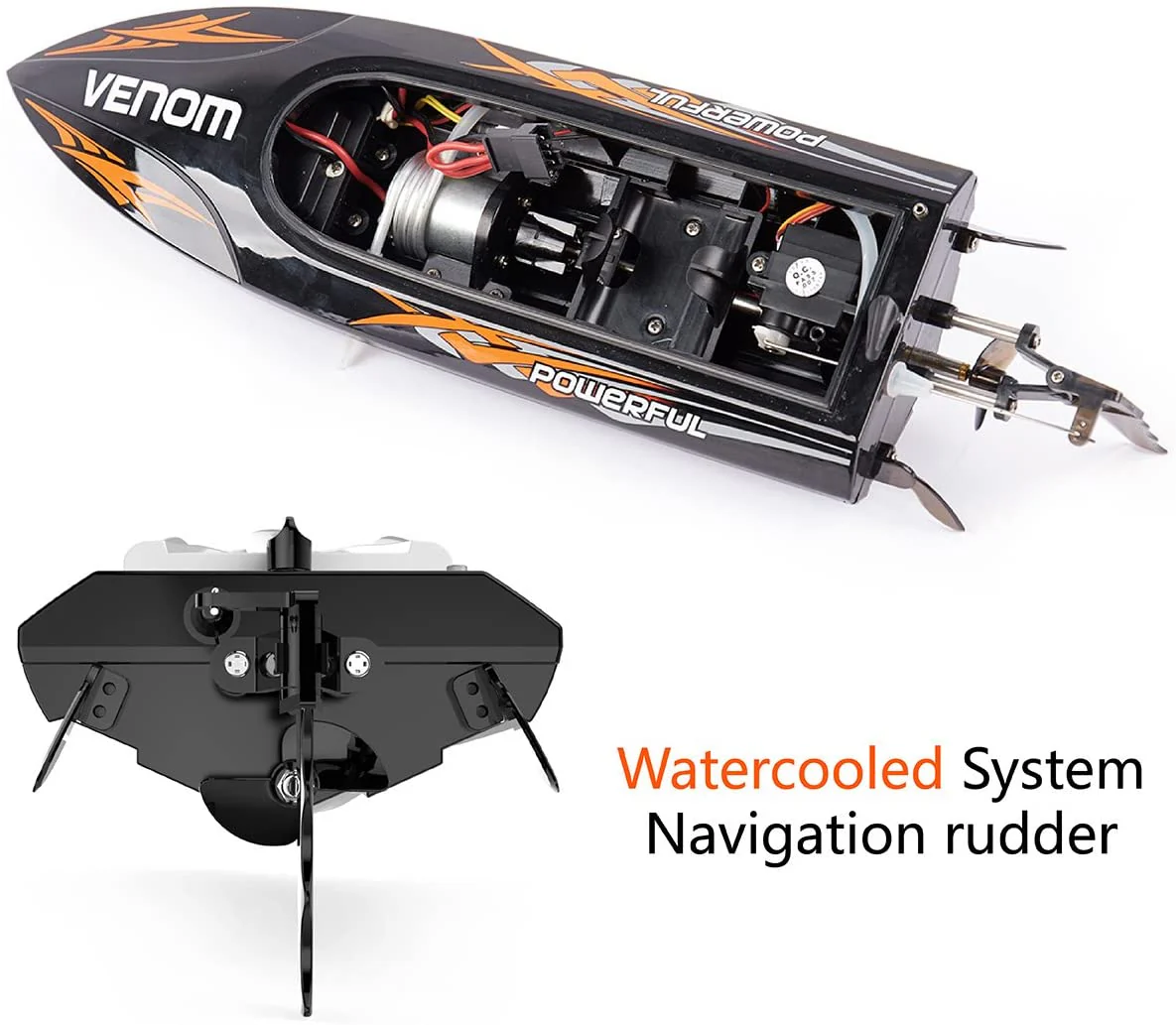 Venom High Speed Remote Control RC Boat Toys - 25KM/H UDI001 - Image 4
