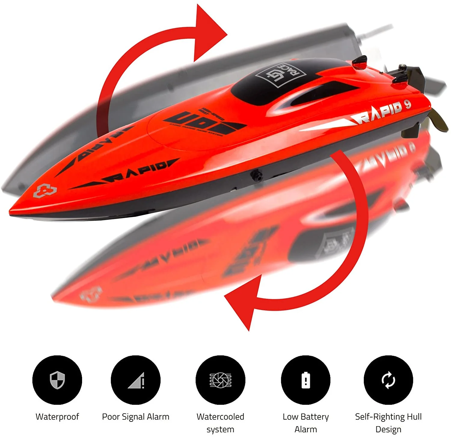 Rapid High Speed Remote Control Boat - 30KM/H UDI009 - Image 2