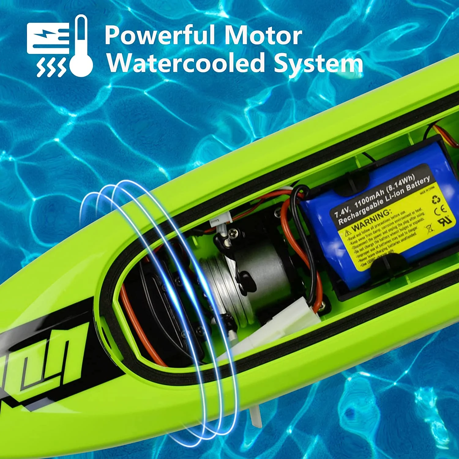 RTR High Speed Remote Control RC Boat - 25KM/H UDI020 - Image 4