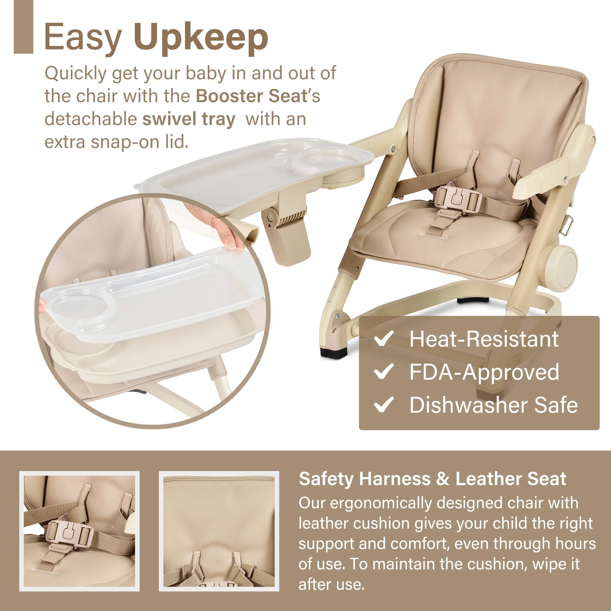 Unilove Feed Me 3-in-1 Dining Booster Seat for Toddlers - Image 20