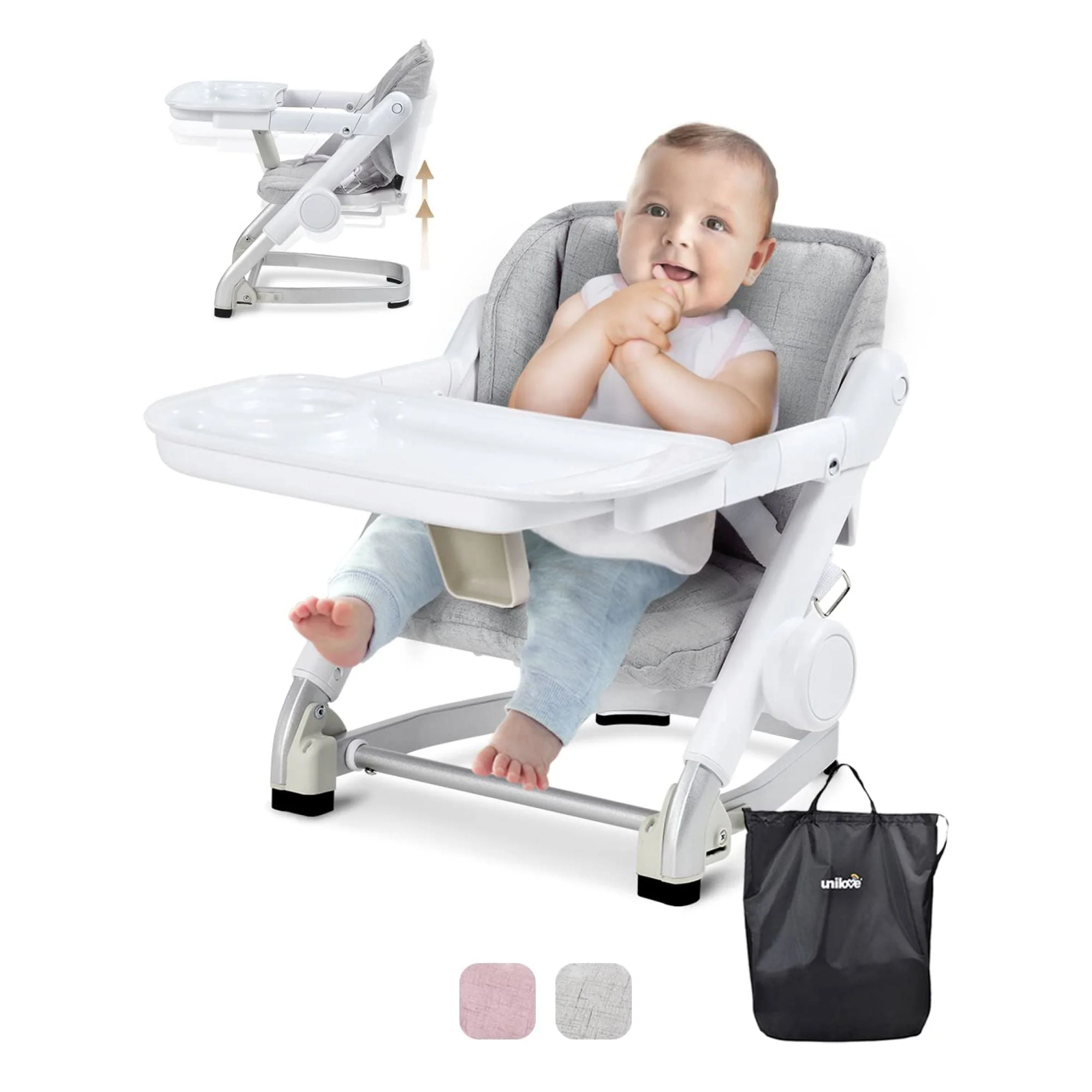 Unilove Feed Me 3-in-1 Dining Leather Booster Seat for Toddlers - Image 3