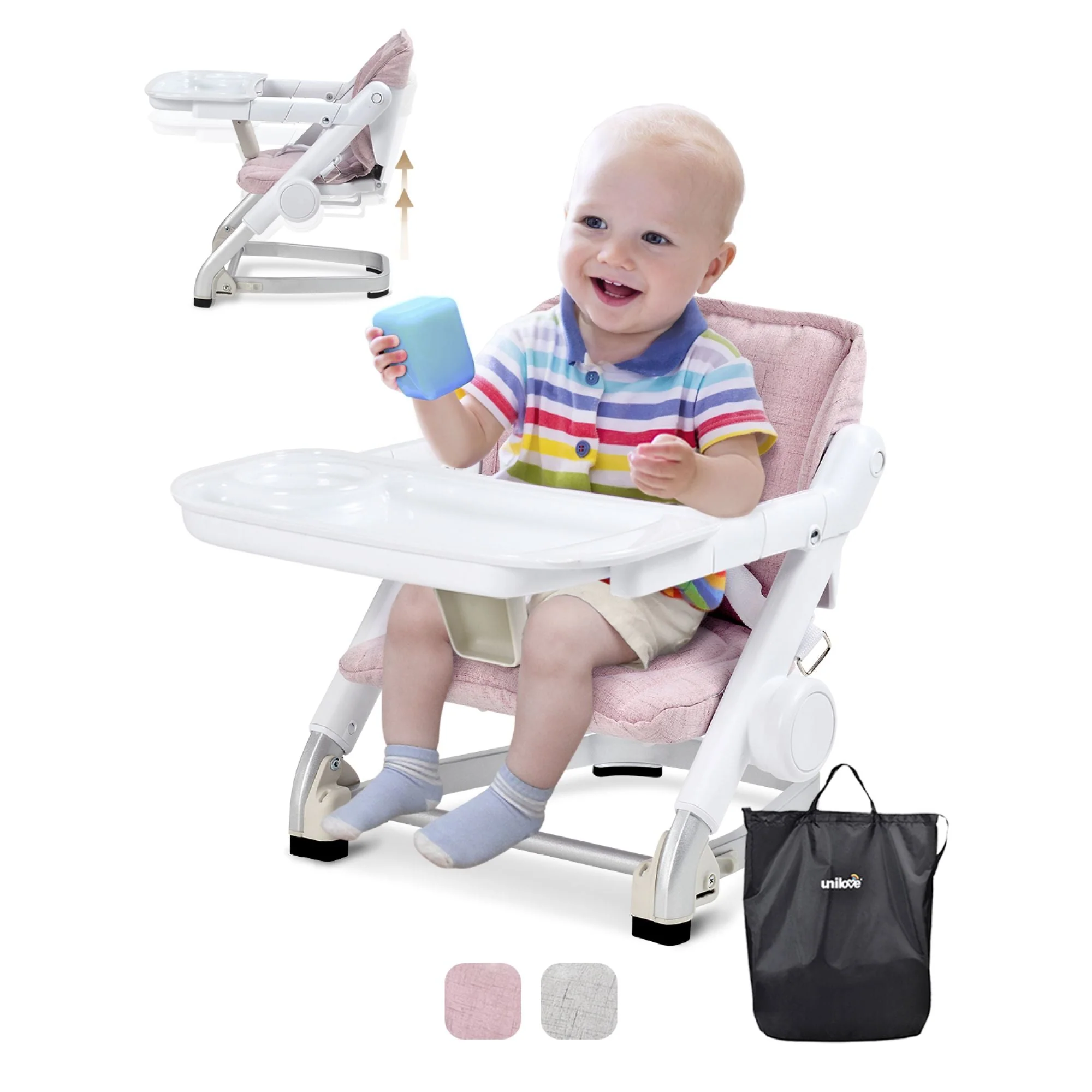 Unilove Feed Me 3-in-1 Dining Leather Booster Seat for Toddlers - Image 4