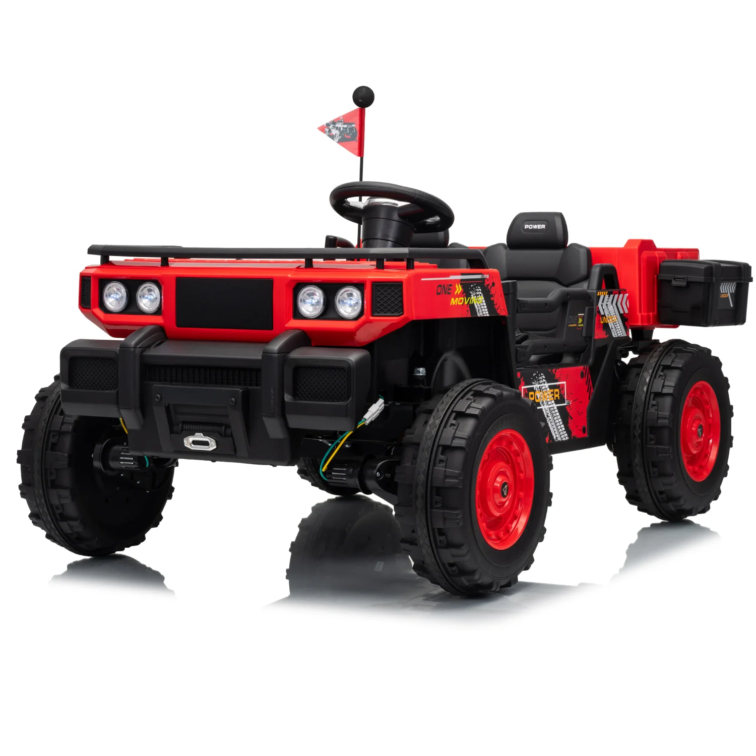 Vanguard 24V 2 Seater Kids Electric UTV Ride-On Car with 4 Motors - Image 13
