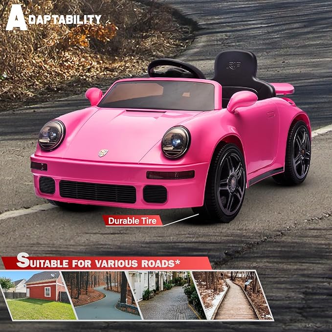 Porsche Licensed RUF 911 - 12V Electric Ride-On for Kids with LED Lights - Image 5